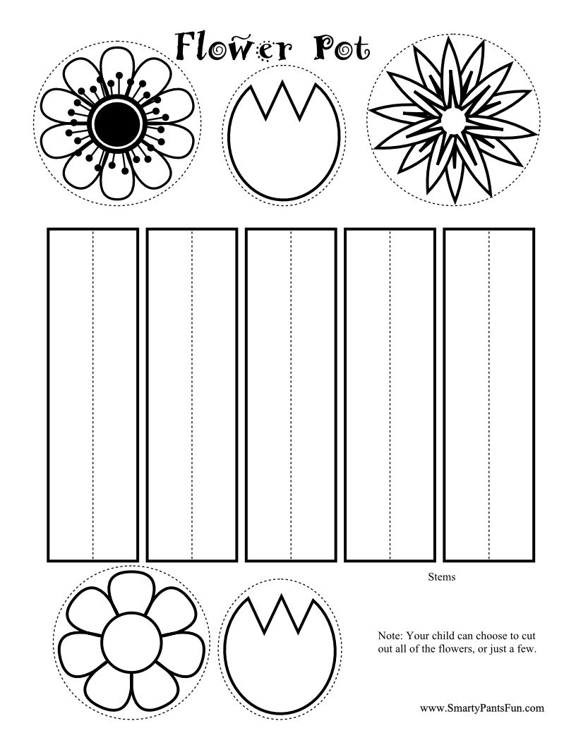 Paper Flower Crafts - 7 Free Pdf Printables | Printablee with Printable Template Spring Crafts