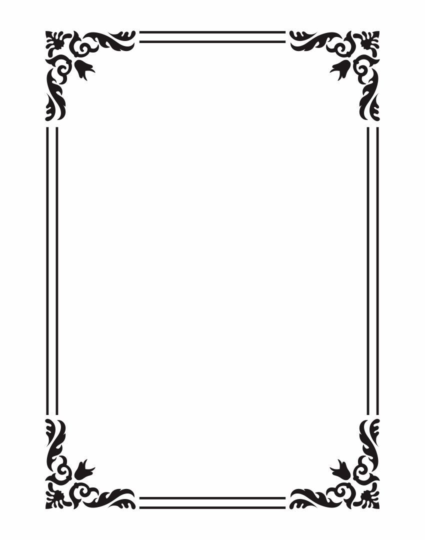 Paper Frame Template - 10 Free Pdf Printables | Printablee pertaining to Printable Picture Frame Template