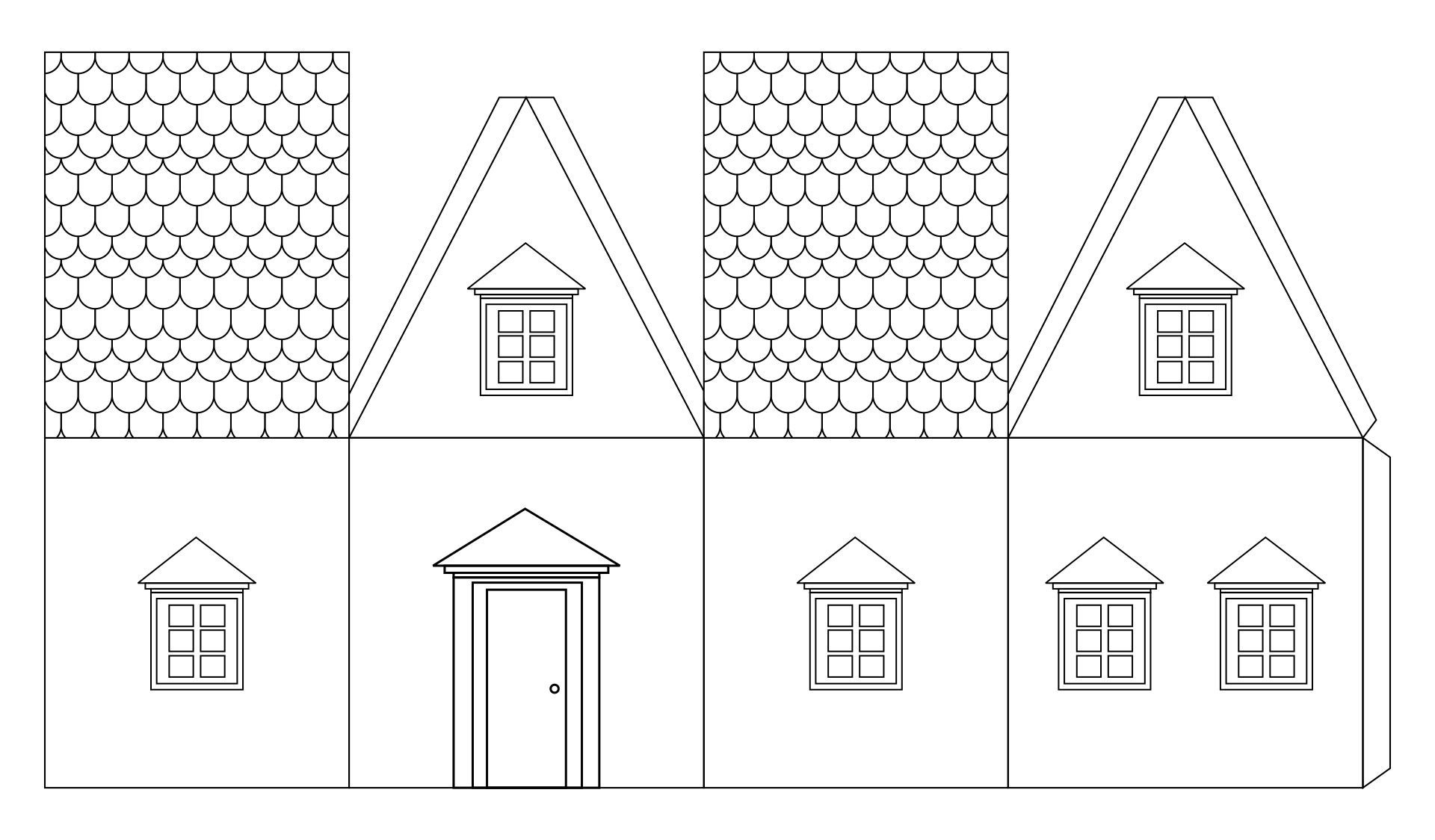 Paper House Template - 20 Free Pdf Printables | Printablee for Paper House Template Printable