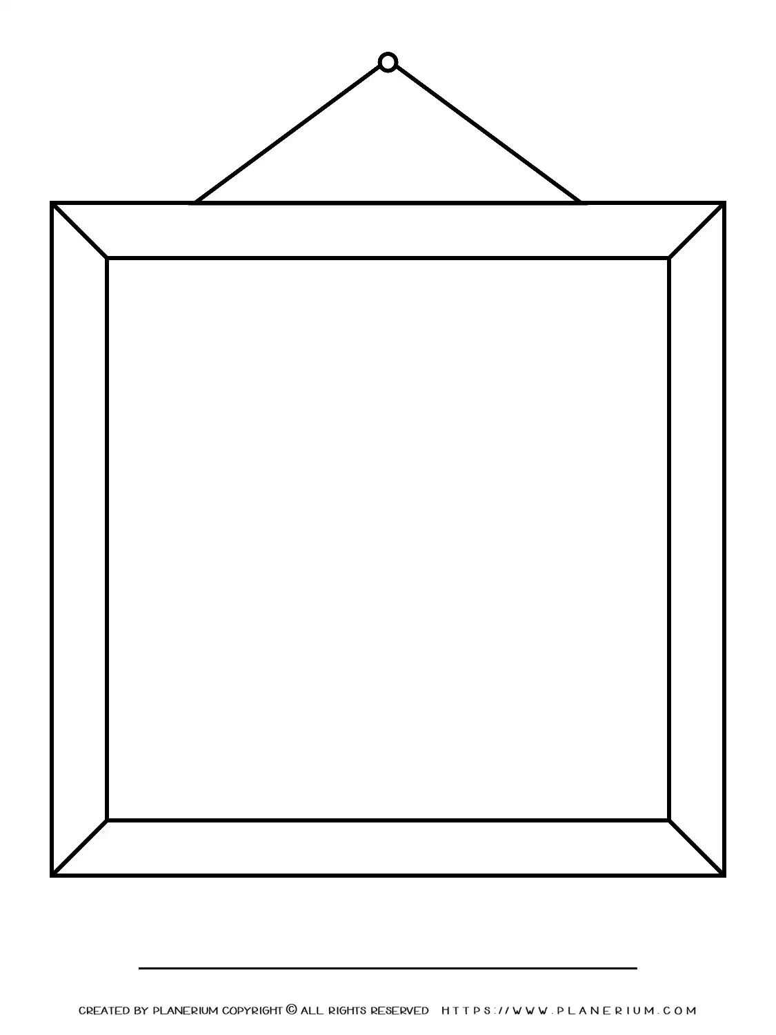 Picture Frame - Free Printable Template | Planerium intended for Printable Picture Frame Template