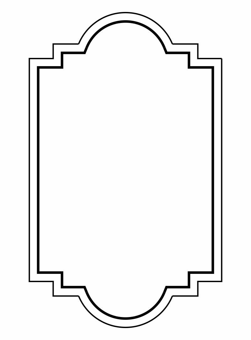 Picture Frame Template - 10 Free Pdf Printables | Printablee for Free Printable Picture Frame Templates