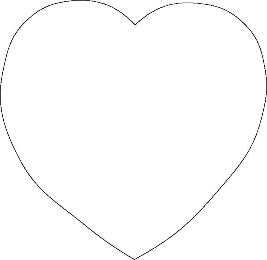 Pin Page inside Heart Shape Template Printable