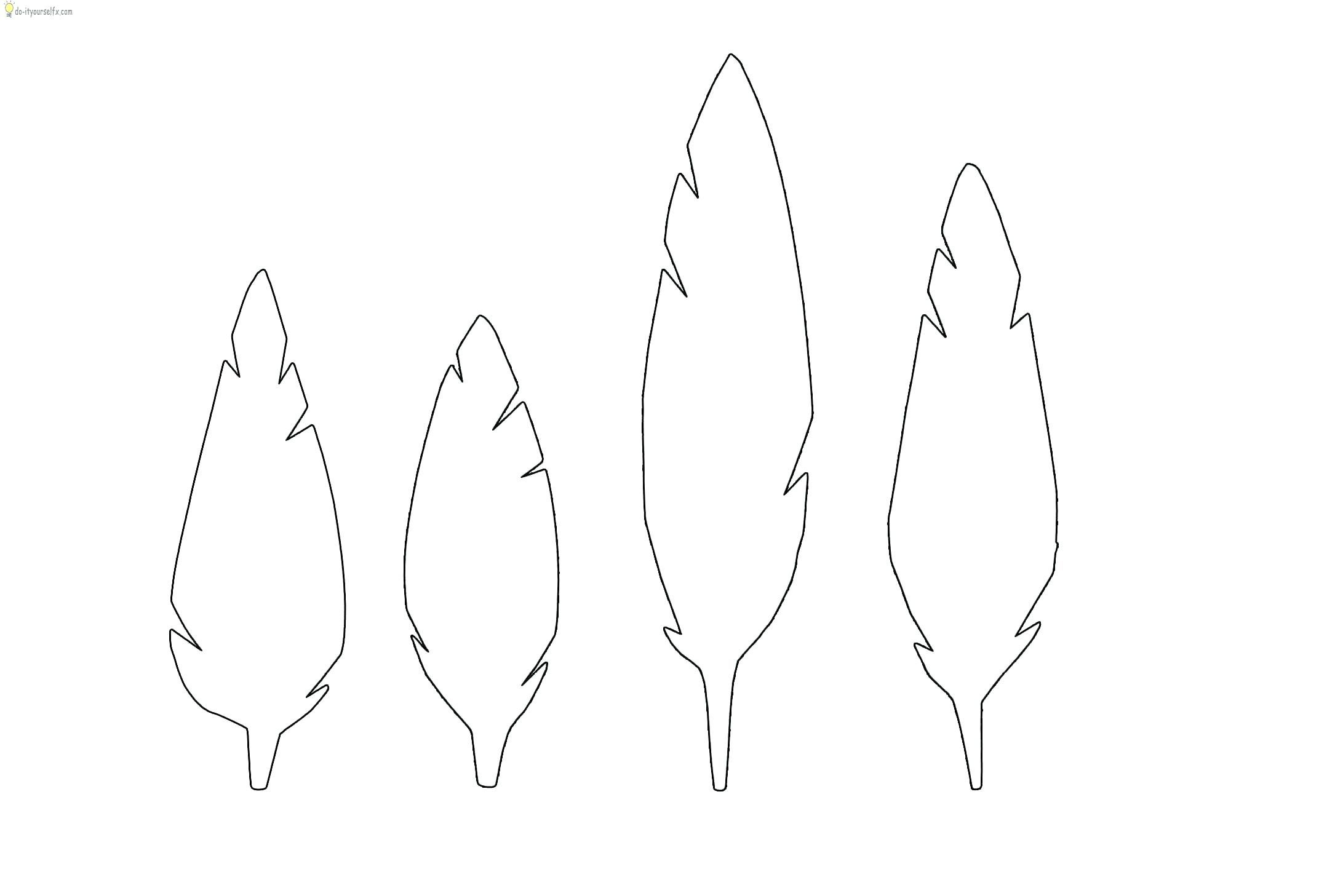 Pin Page intended for Printable Large Feather Template