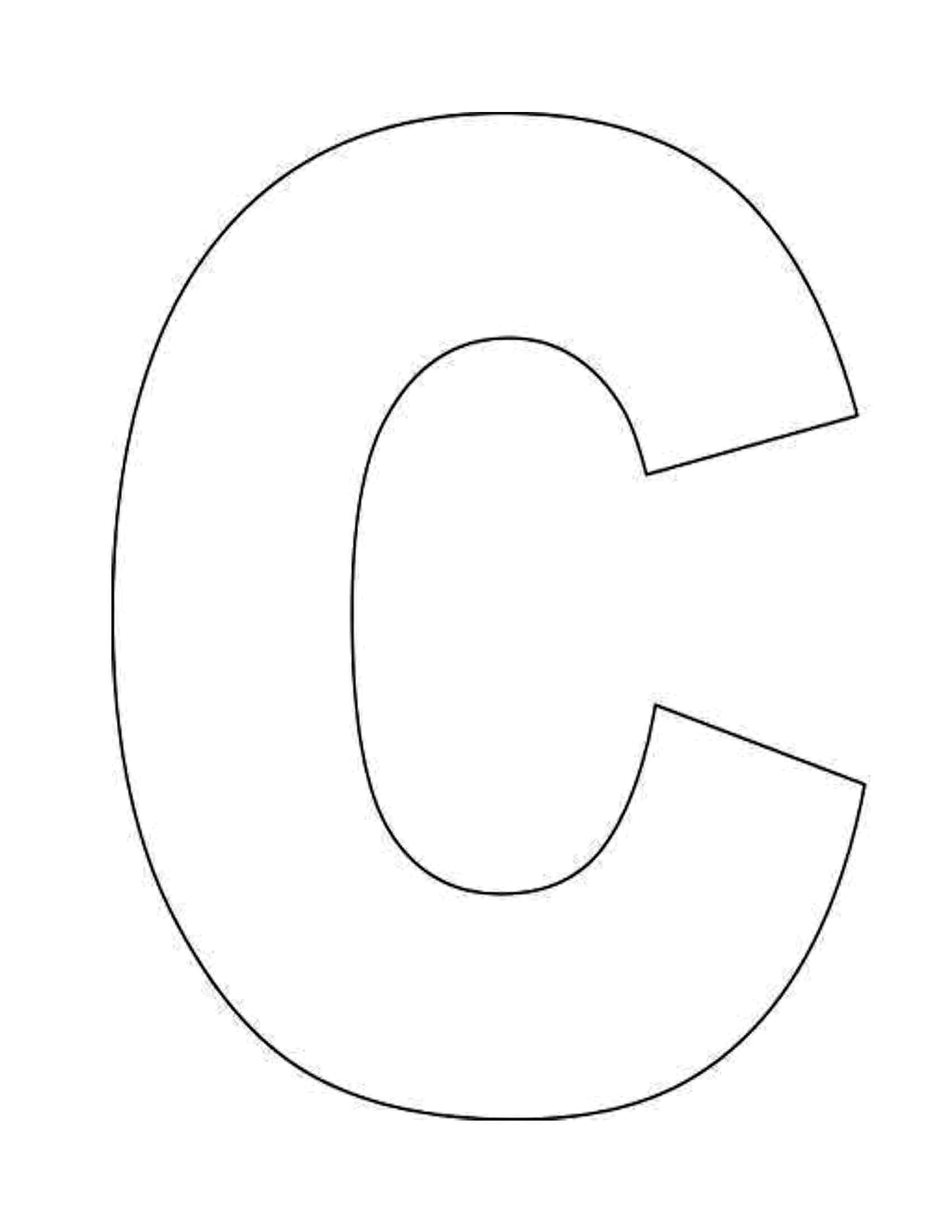 Pin Page pertaining to Printable Letter C Template