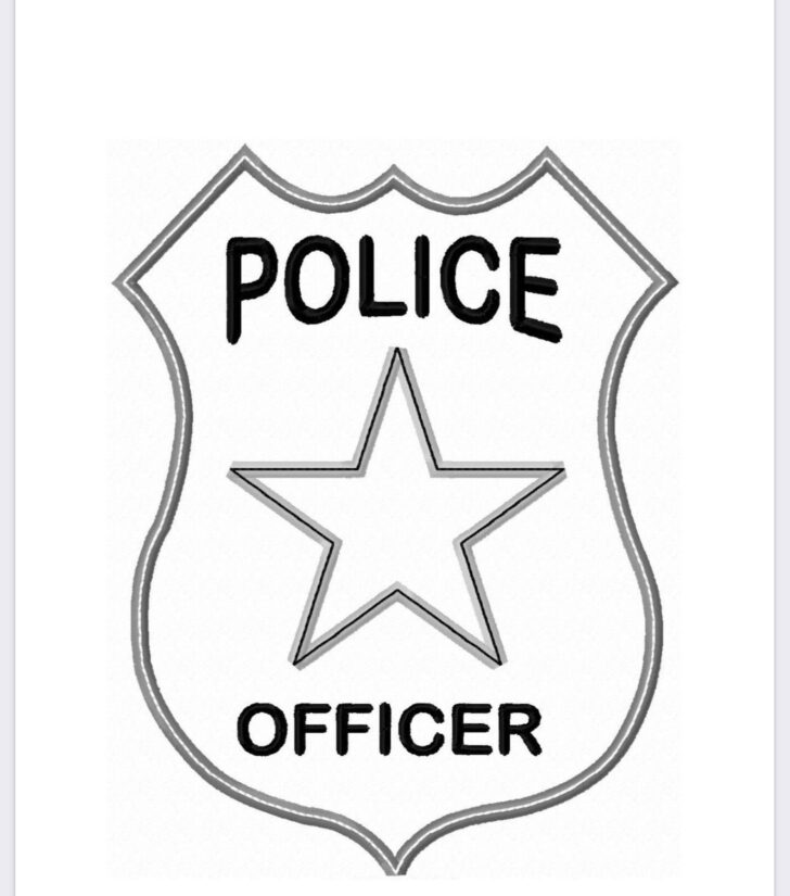 Printable Police Badge Template