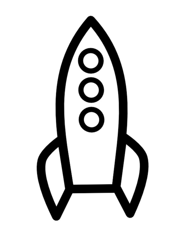 Blank Printable Rocket Template