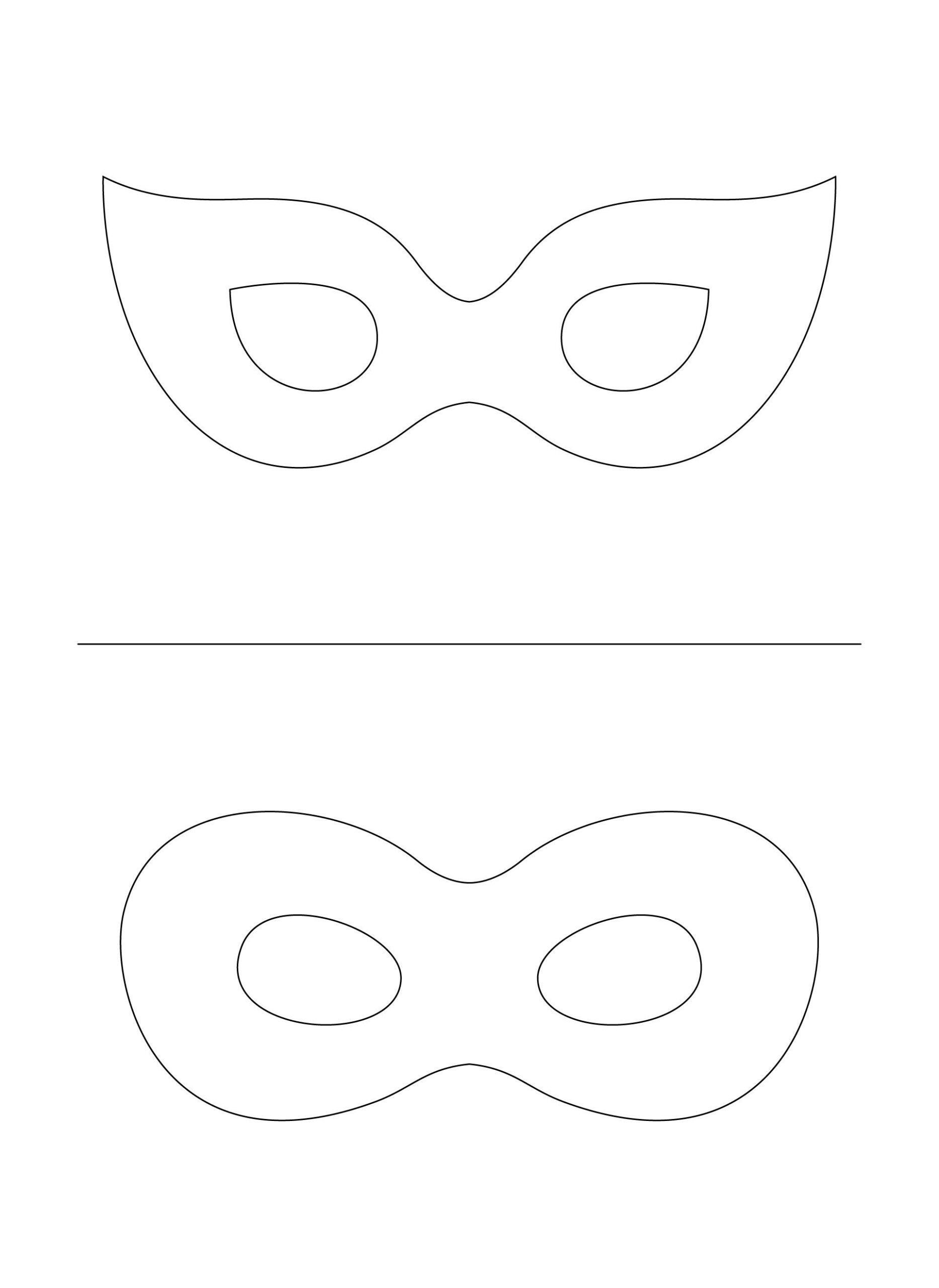 Plain Masks Templates - 10 Free Pdf Printables | Printablee regarding Blank Mask Template Printable