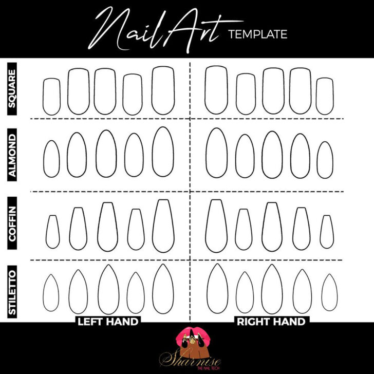 Printable Blank Nail Template