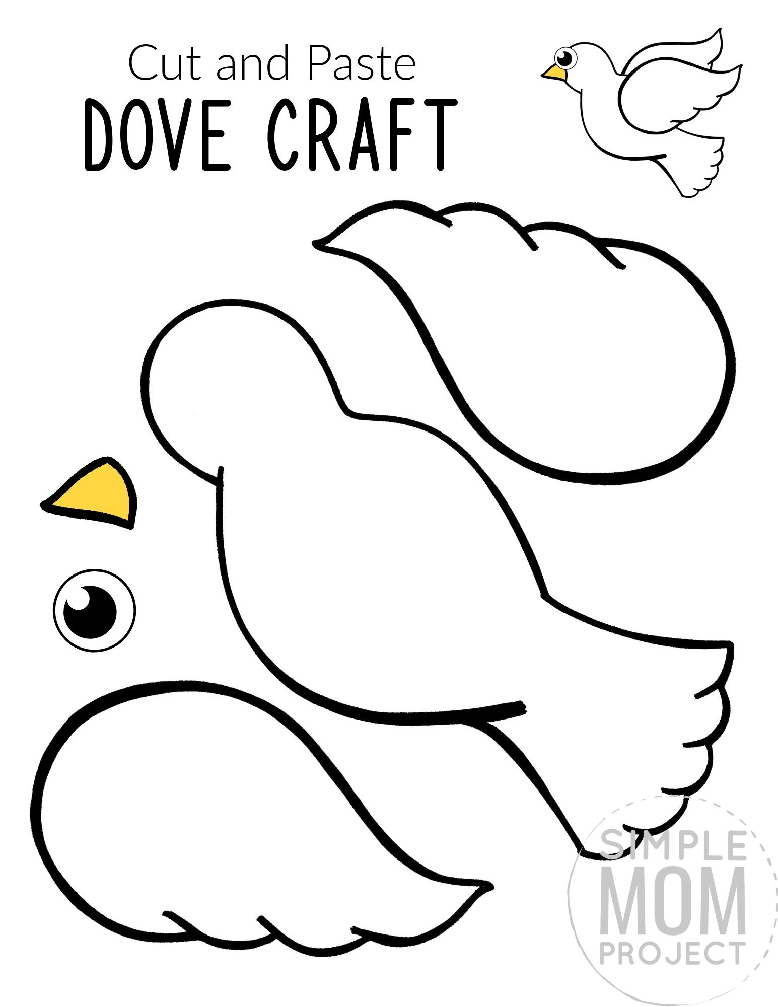 Printable Bird Craft Templates – Simple Mom Project with regard to Preschool Bird Template Printable