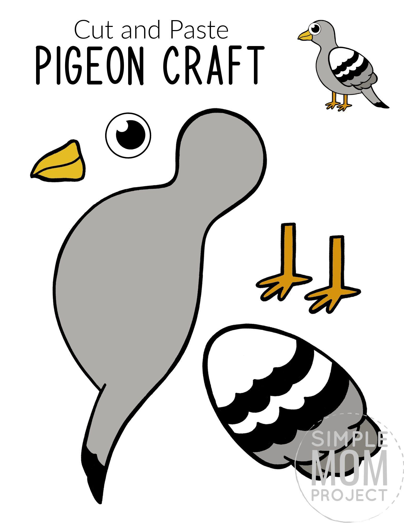 Printable Bird Craft Templates with Preschool Bird Template Printable