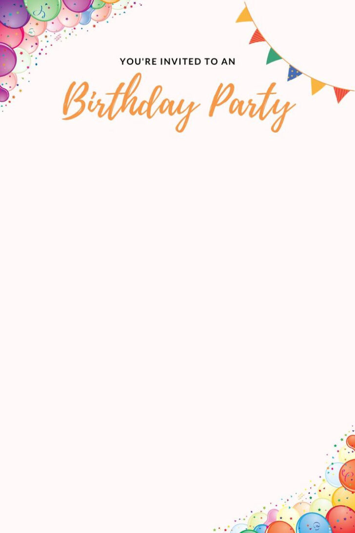 Free Printable Party Invitation Templates