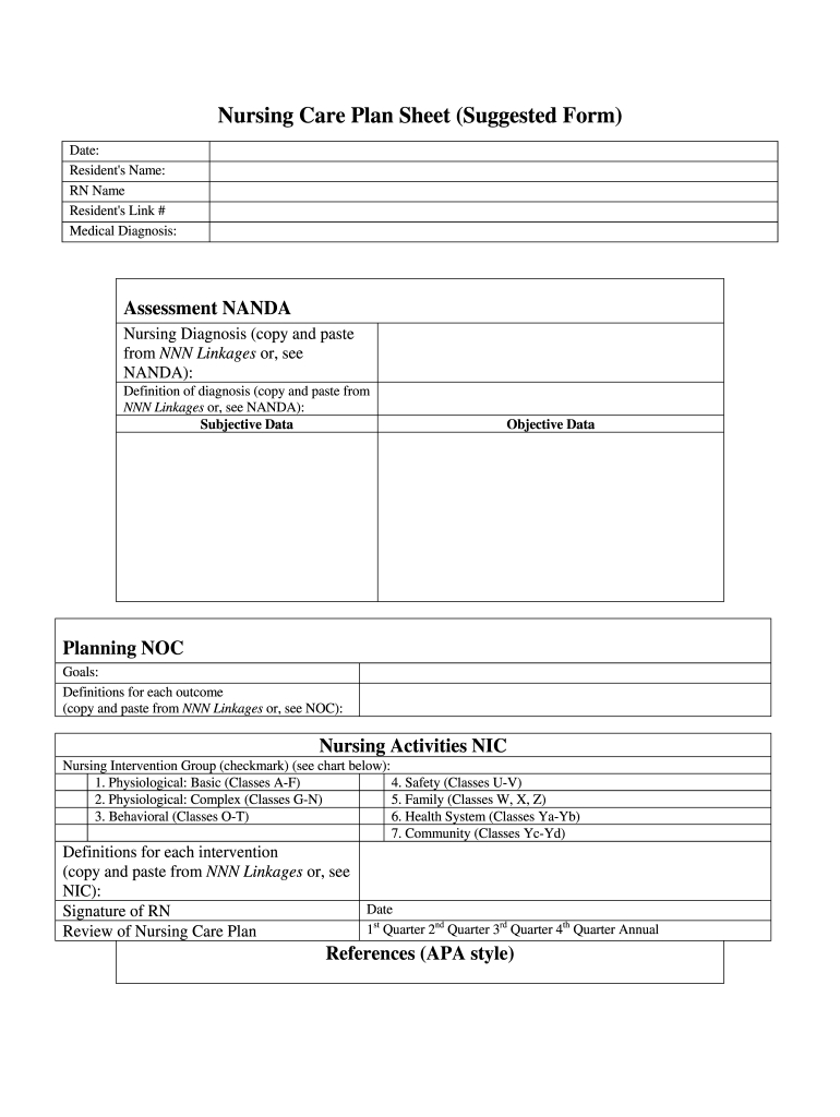 Printable Care Plan Template: Fill Out &amp;amp; Sign Online | Dochub intended for Printable Care Plan Template