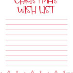 Printable Christmas Lists   25 Free Printables | Printabulls For Free Christmas List Template Printable