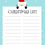 Printable Christmas Lists   25 Free Printables | Printabulls Throughout Christmas List Printable Template