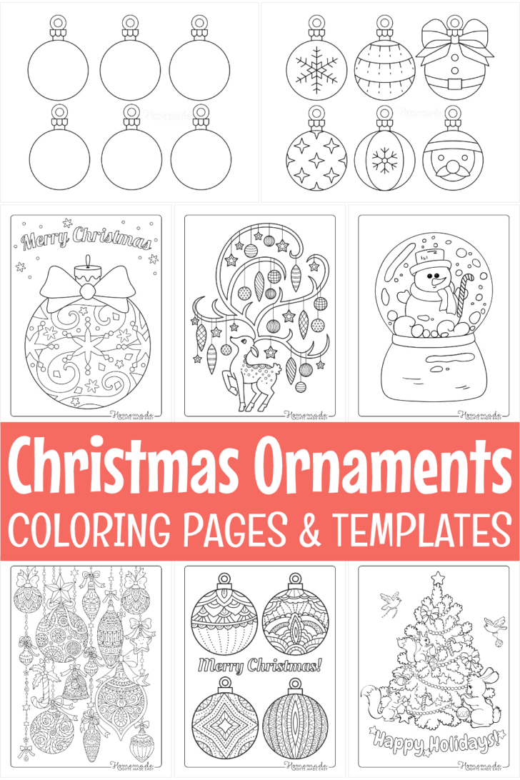 Christmas Ornaments Template Printable