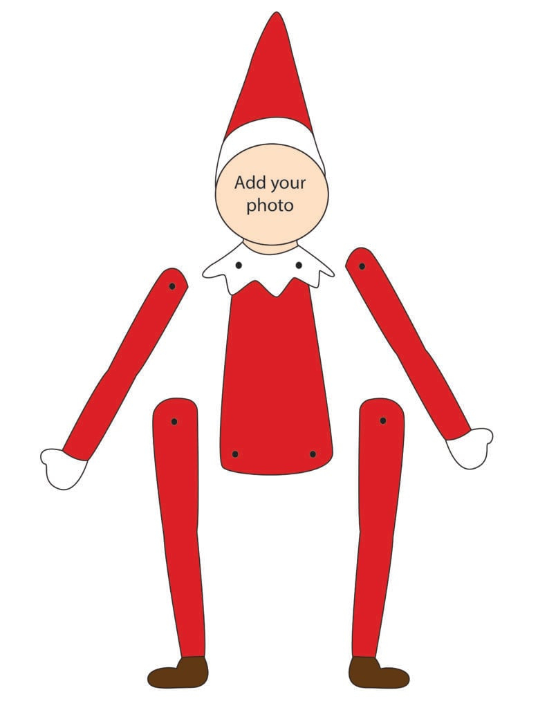 Printable Elf Template (3 Options) - Freebie Finding Mom in Elf Body Template Printable