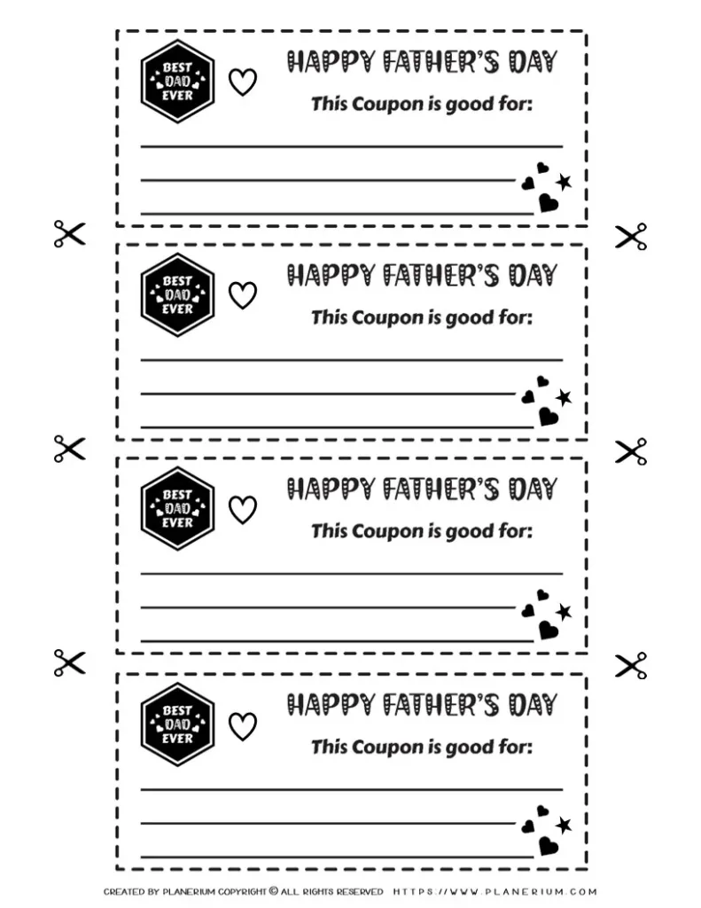Fathers Day Template Free Printable Printable Template