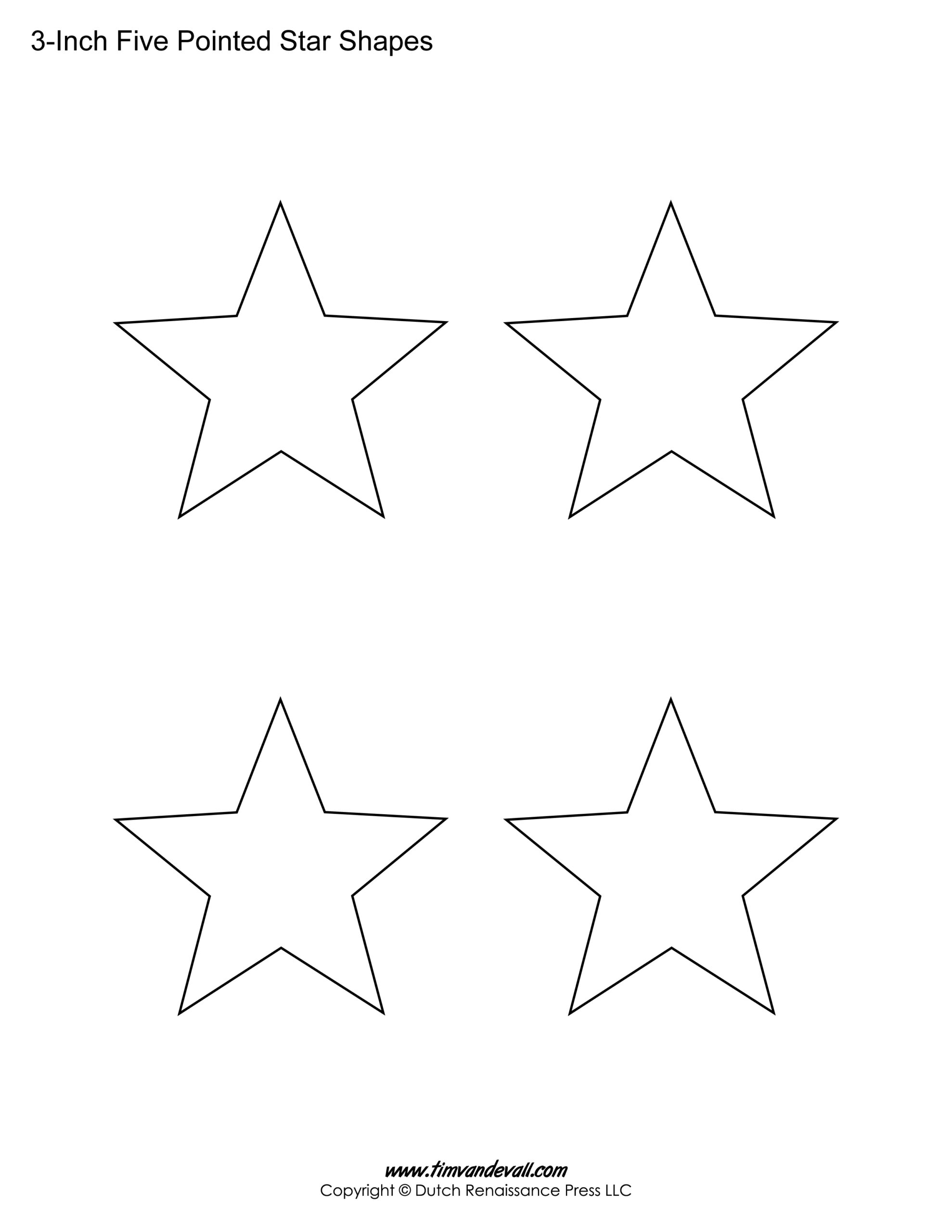 Printable Five Pointed Stars – Tim&amp;#039;S Printables for 5 Pointed Star Template Free Printable