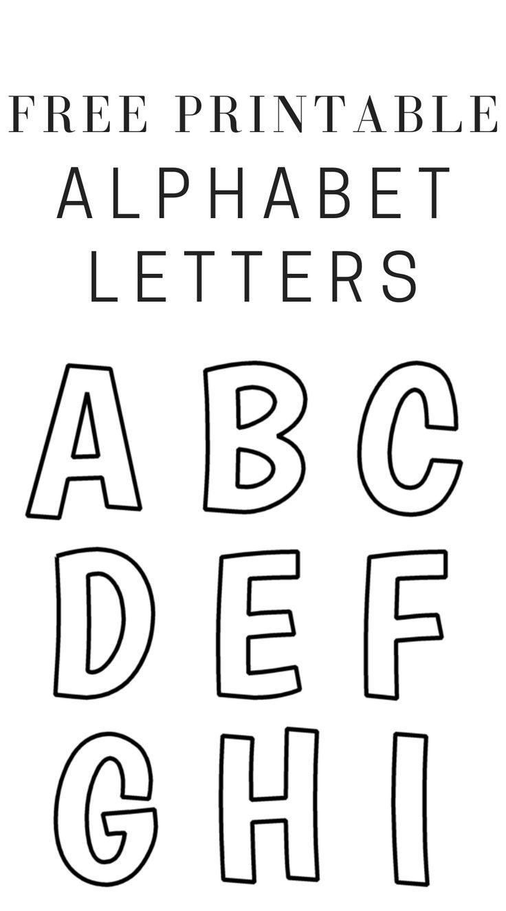 Printable Free Alphabet Templates for Alphabet Letters Templates Printable