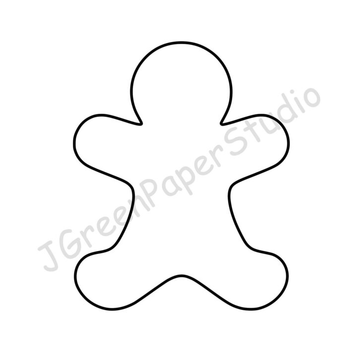 Printable Gingerbread Man Template