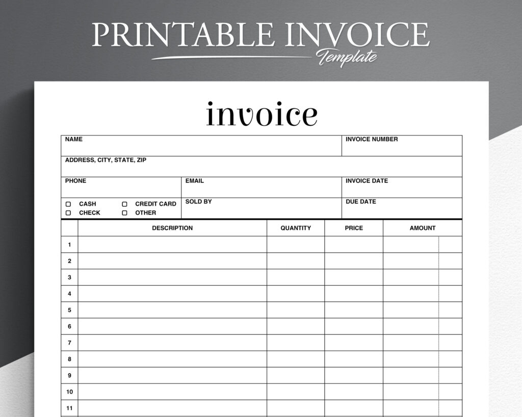 Printable Invoices Free Template Printable Templates Printable Invoices Free Template Printable Templates