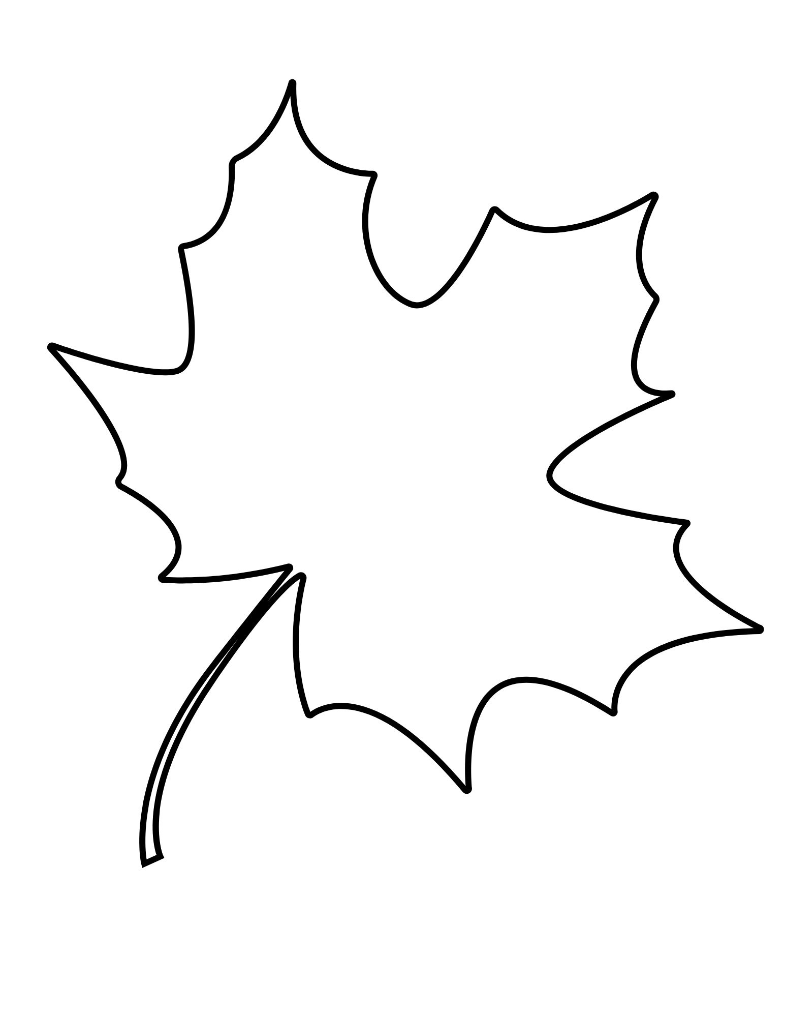 Printable Leaf Outline Templates - Crafty Morning inside Leaf Pattern Template Printable