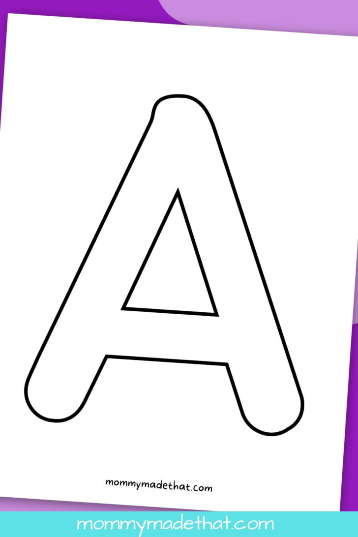 Letter A Template Printable