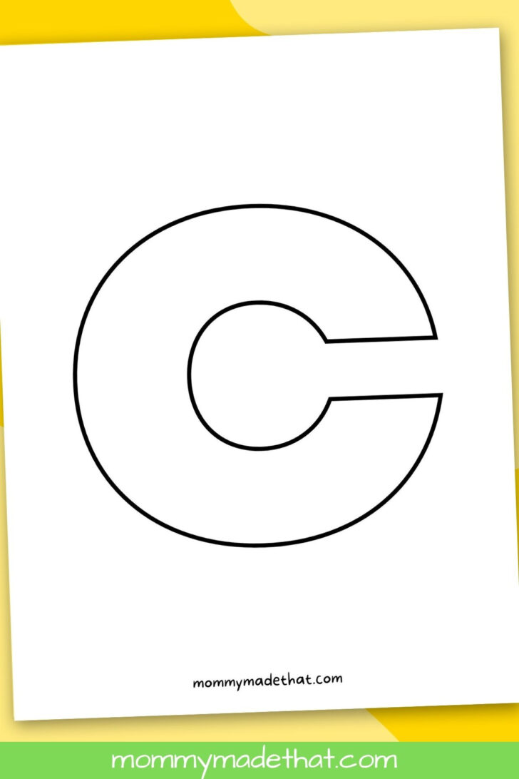 Printable Letter C Template