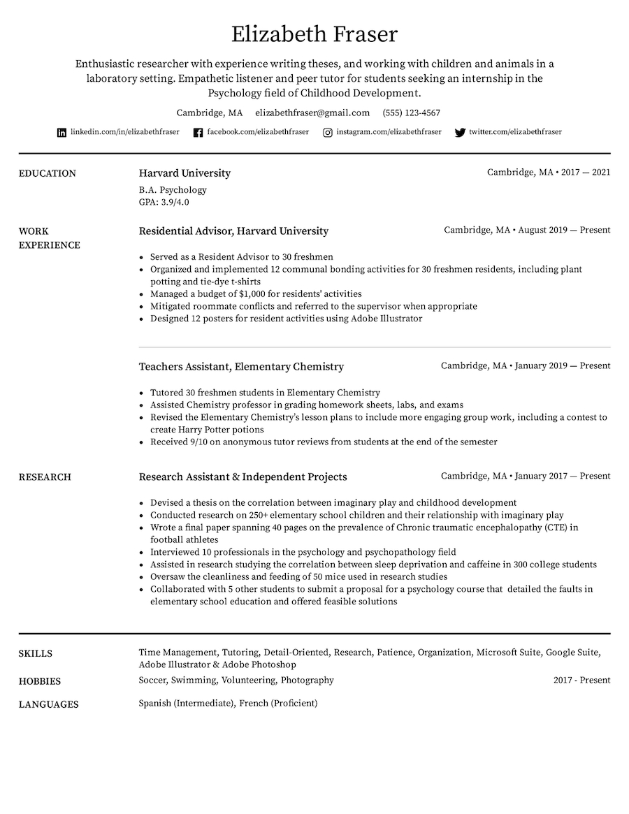 Printable Resume Templates &amp;amp; Formats For 2022 | Easy Resume throughout Free Printable Resume Template