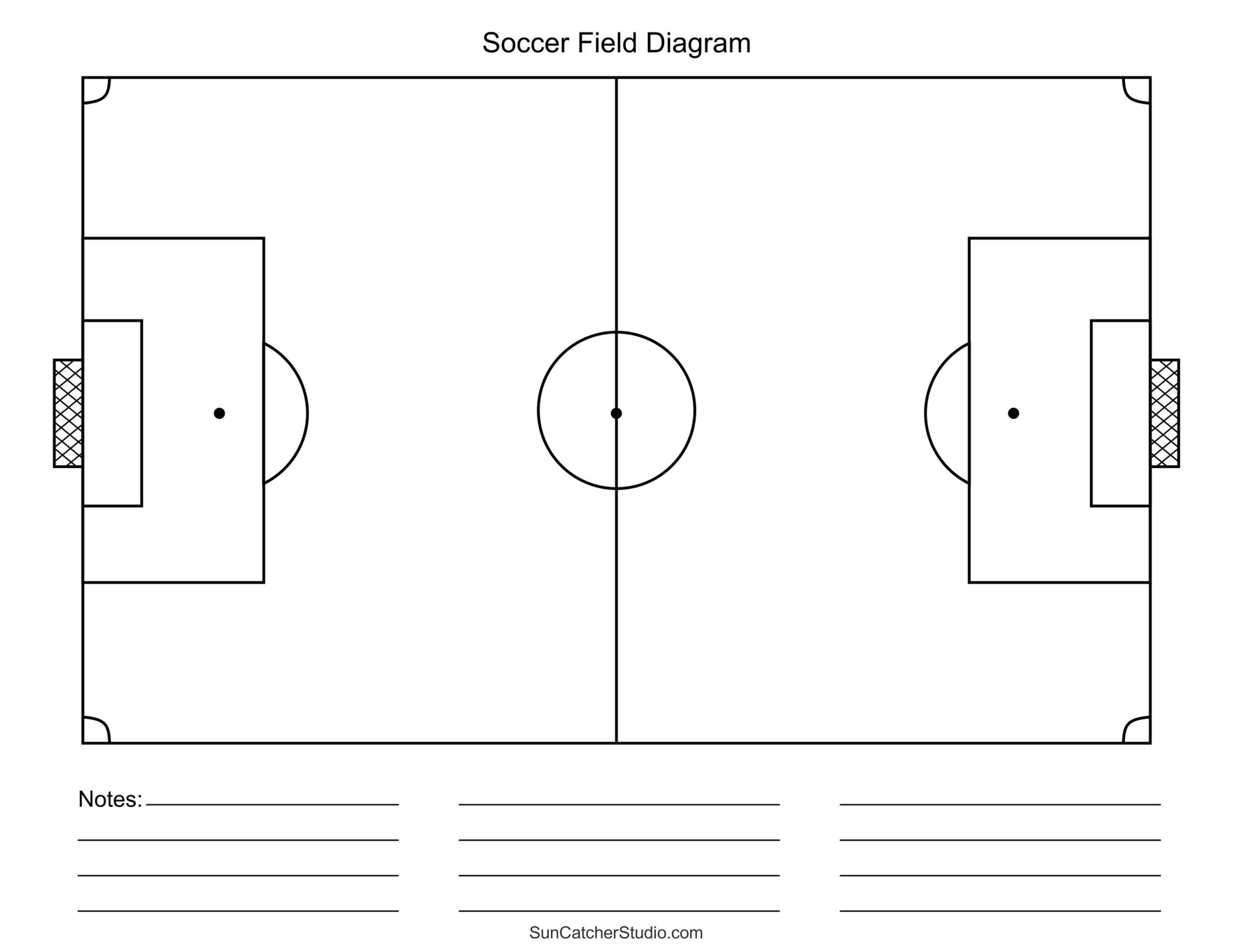 Printable Soccer Field Diagrams &amp;amp; Templates – Diy Projects with Printable Soccer Field Template