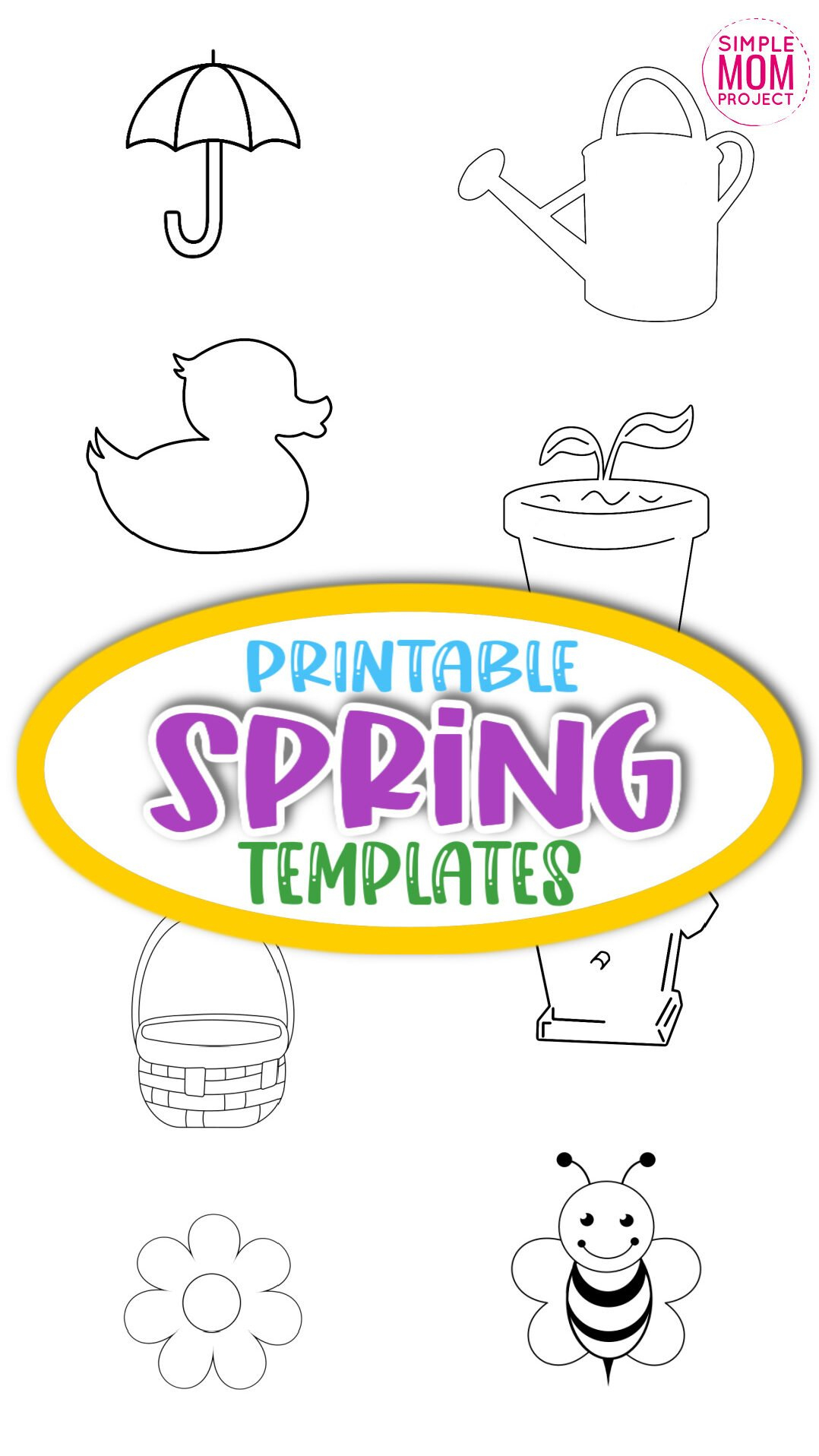 Printable Spring Templates – Simple Mom Project regarding Printable Template Spring Crafts