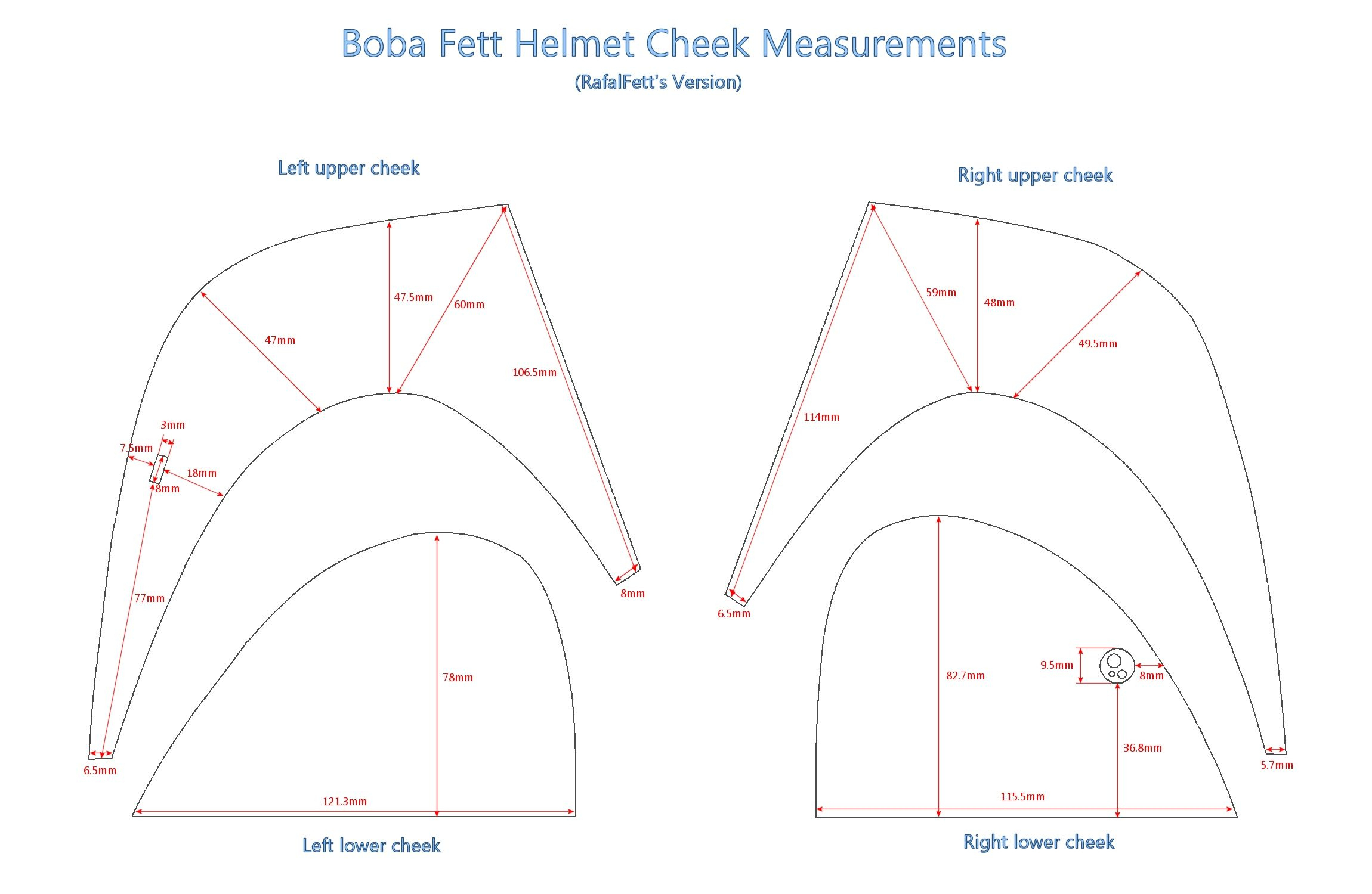 Rafal Works Helmet (Rwh) V2 Helmet Templates And Build regarding Printable Mandalorian Helmet Template