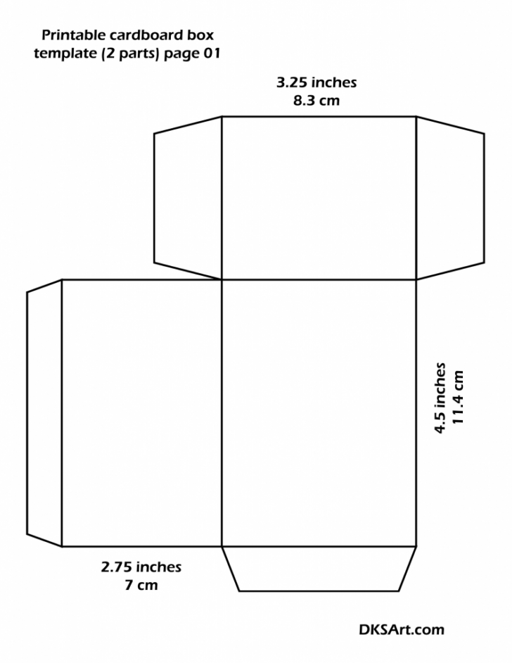 Printable Rectangular Box Template