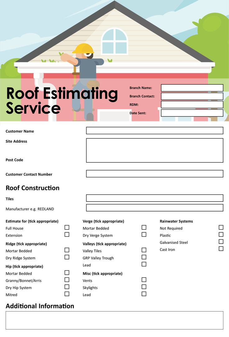 Roofing Estimate Templates - 10 Free Pdf Printables | Printablee throughout Printable Roofing Estimate Template