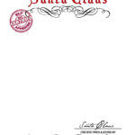 Santa Claus Stationary {Free Printable} In Letter From Santa Printable Template