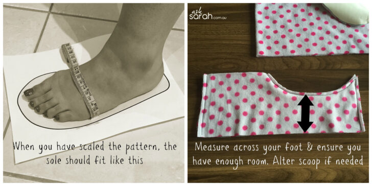 Free Template Printable Slipper Pattern