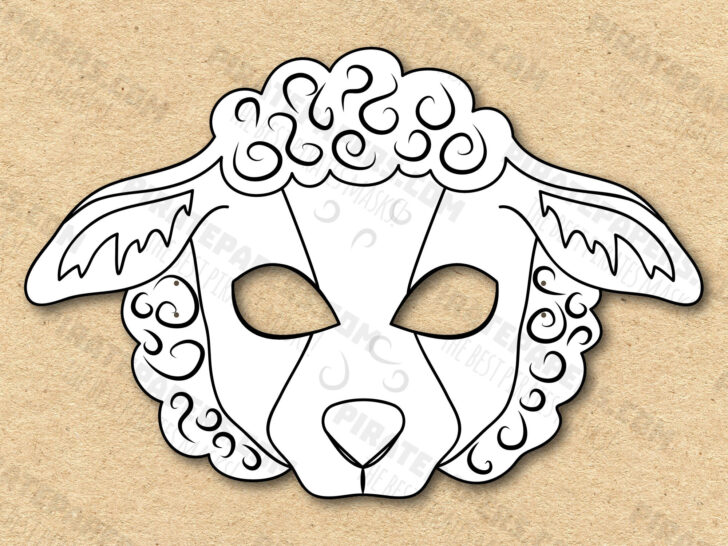 Printable Sheep Mask Template