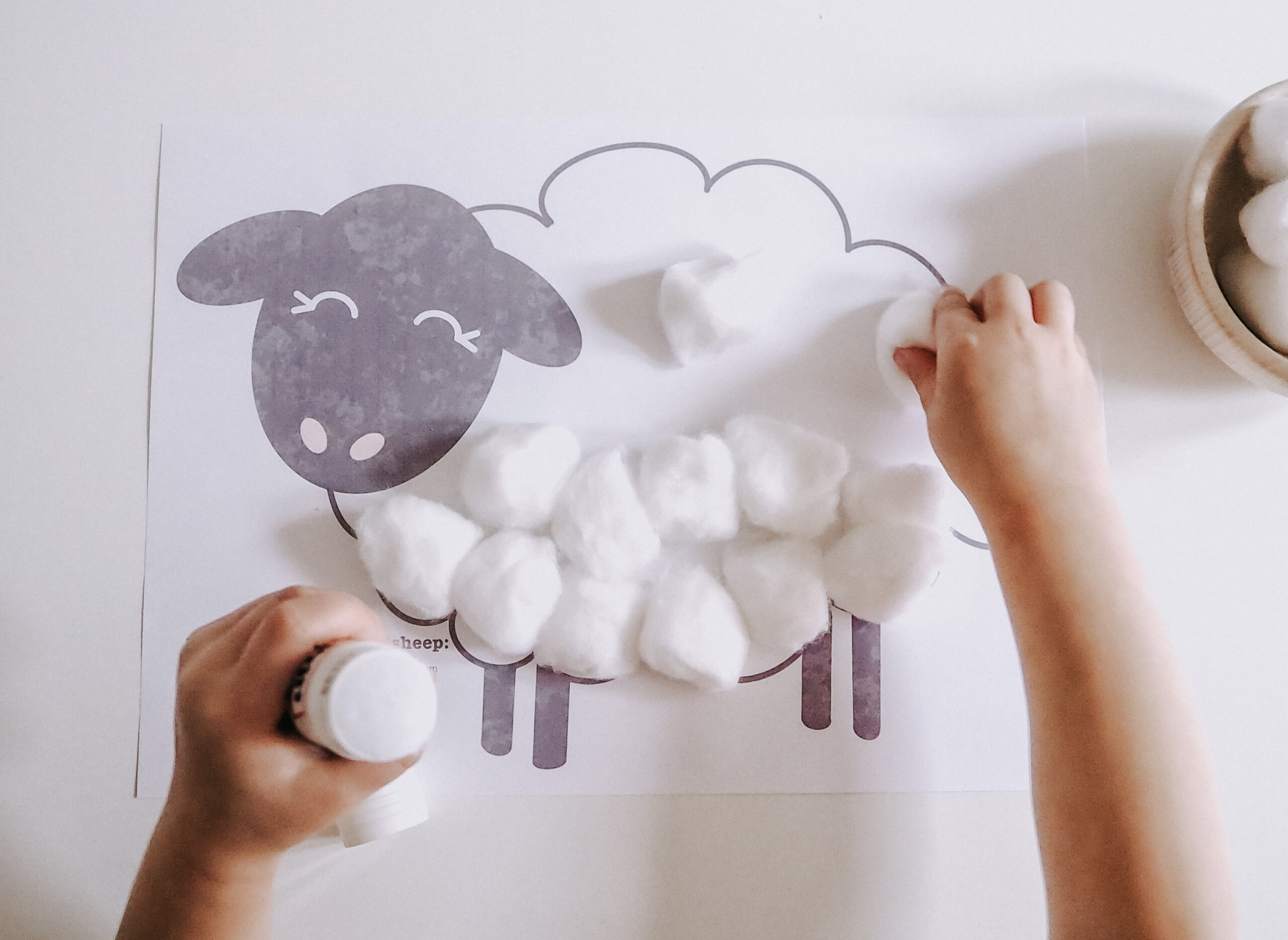 Sheep Sticking Activity - Free Printable — Whirlybobble within Free Printable Sheep Template