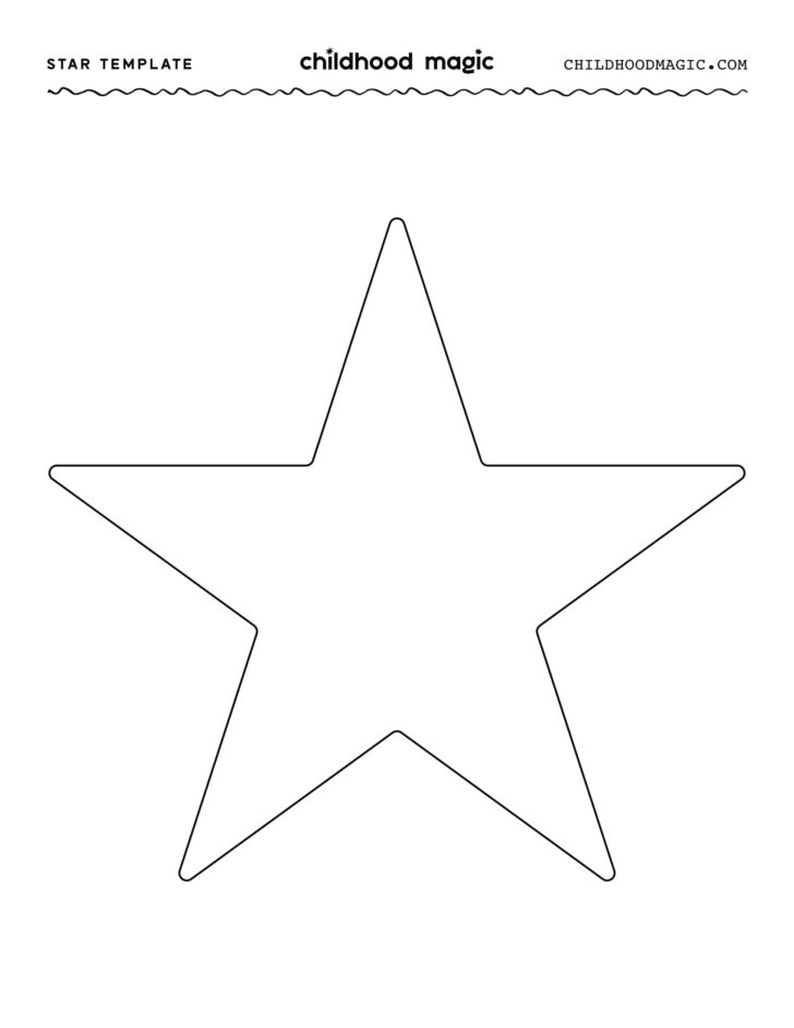 Free Template of Stars Printable