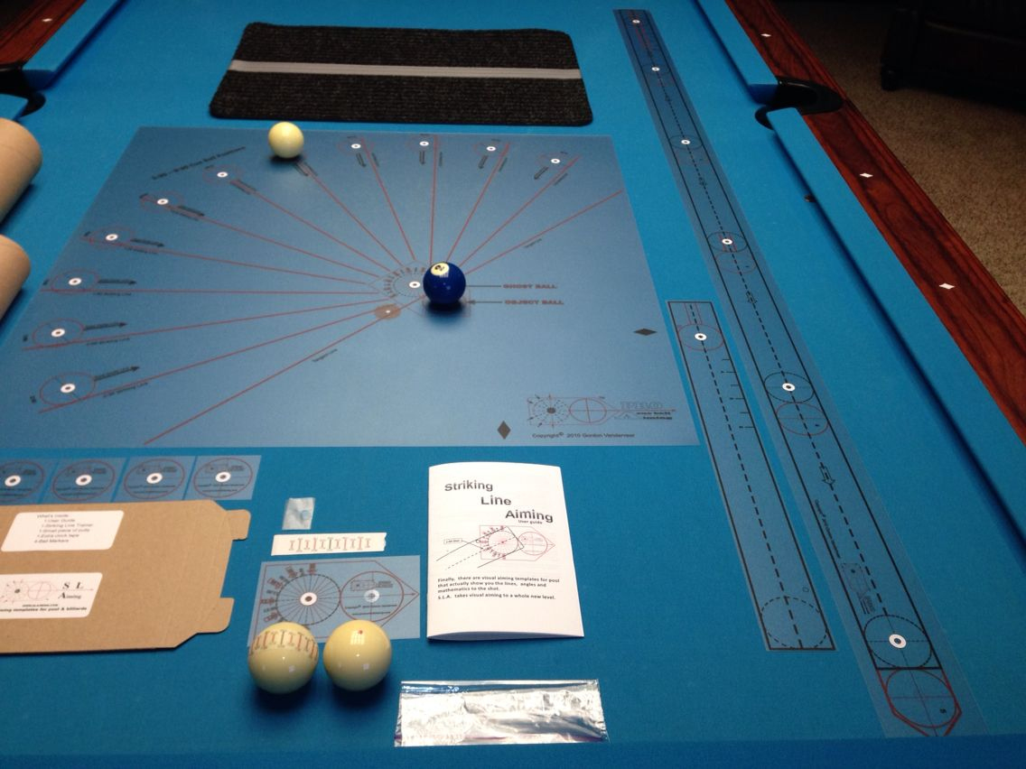 Striking Line Aiming with Printable Ghost Pool Ball Template