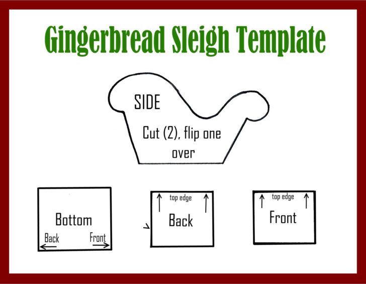 Free Printable Santa Sleigh Templates