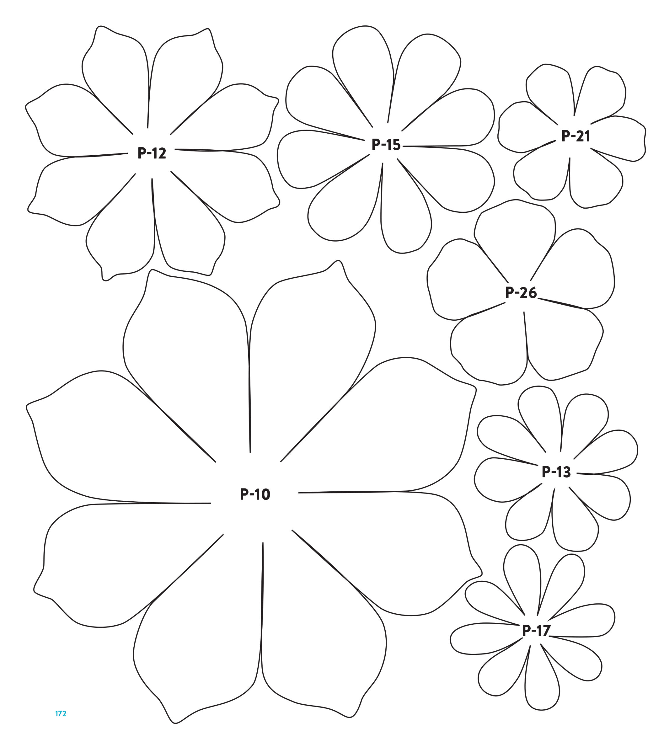 Templates in Cut Out Flower Template Printable