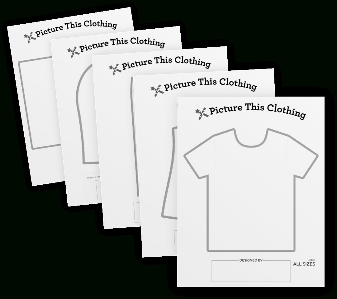 Templates - Picture This Clothing inside Printable Clothing Design Templates