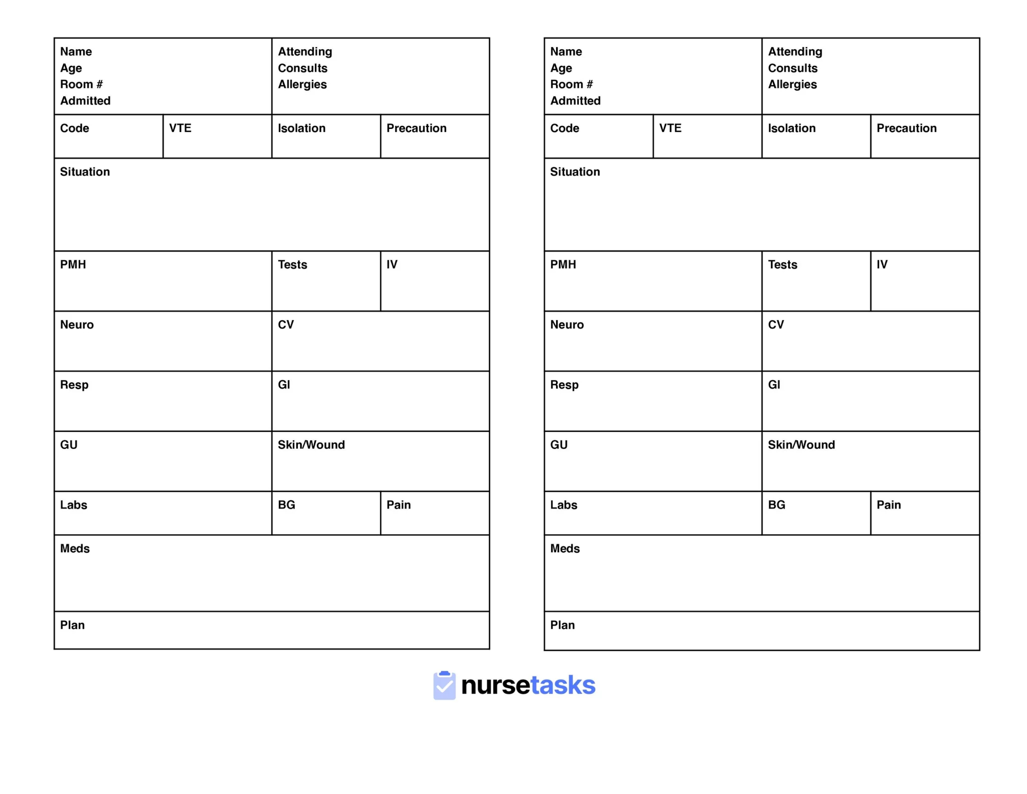 The Ultimate Nursing Report Sheet Guide - Free Downloads! with regard to Printable Nursing Report Template