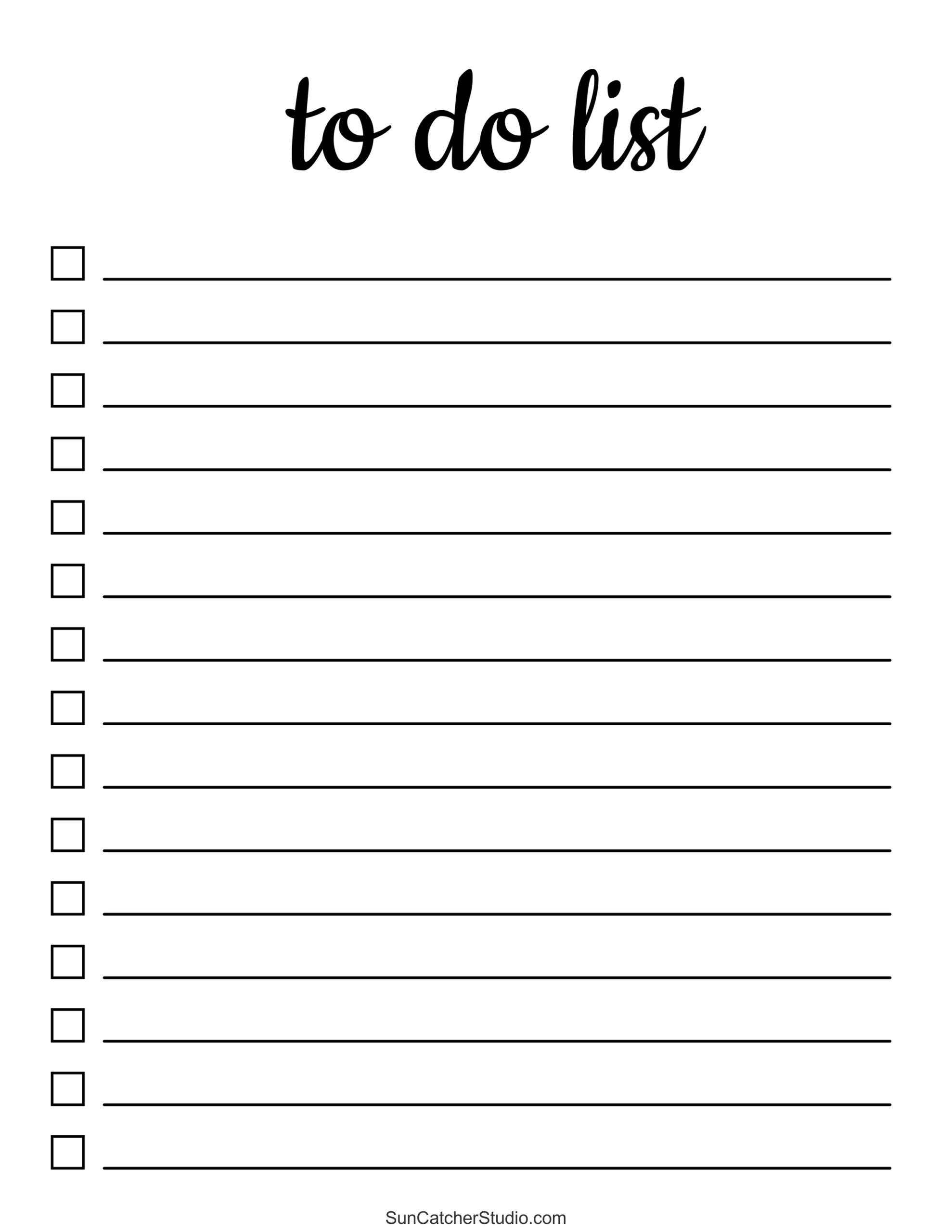 To Do List (Free Printable Pdf Templates) – Things To Do – Diy for Printable Task List Template