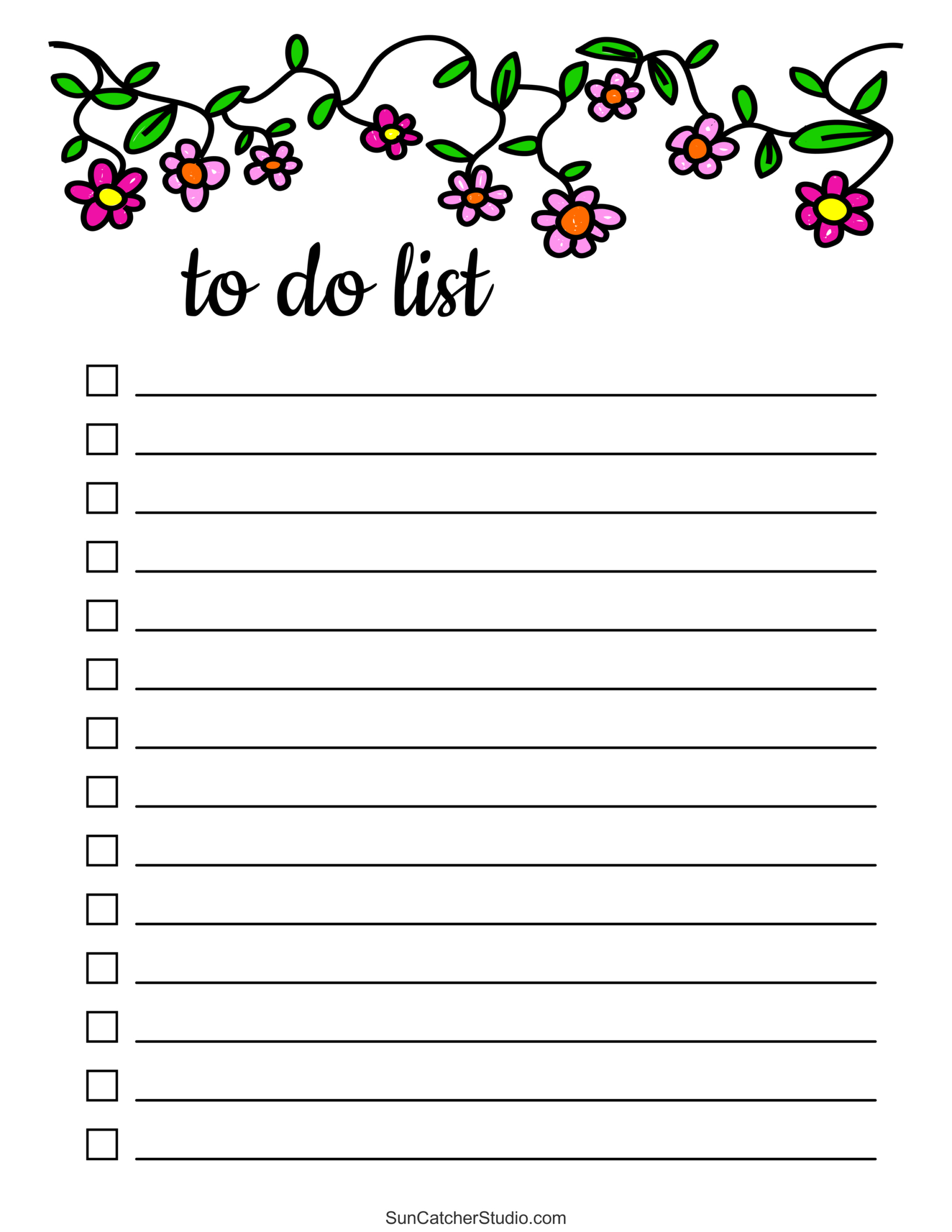 To Do List (Free Printable Pdf Templates) – Things To Do – Diy inside Printable Cute To Do List Template