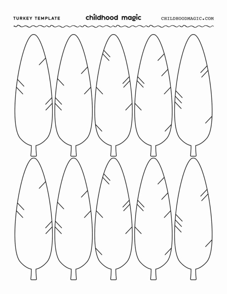 Free Printable Turkey Template