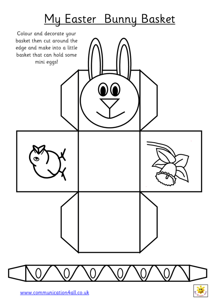 Easter Basket Template Printable