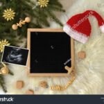 2,735 Baby Christmas Announcement Royalty Free Images, Stock Regarding Blank Pregnancy Announcement Templates Christmas