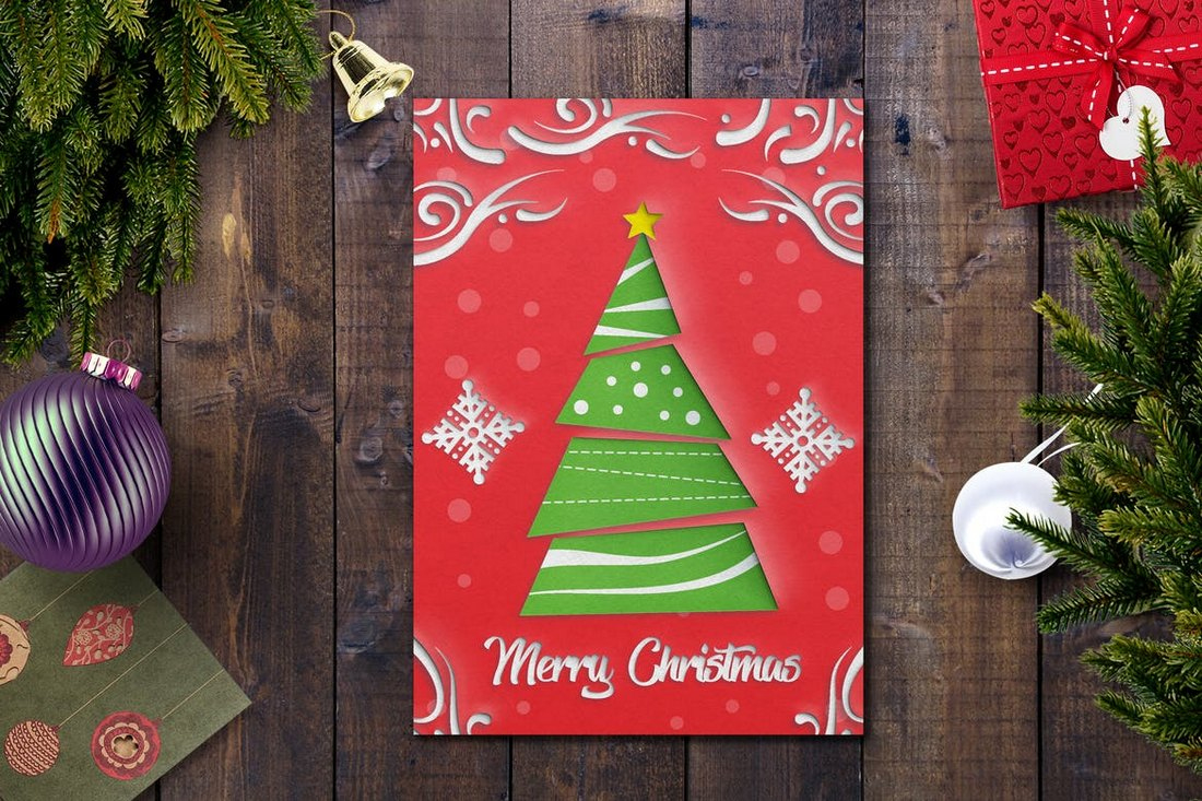 30+ Best Christmas Card Templates For Photoshop | Design Shack inside Christmas Card Templates